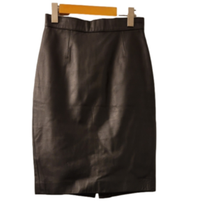 HANDLOOM Vintage leather skirt